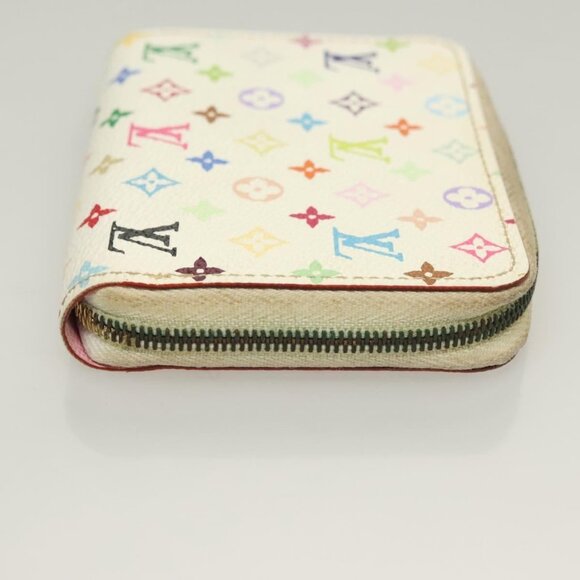 LOUIS VUITTON Monogram Multicolor Zippy Coin Purse White M93741 LV Auth BA3531 - Picture 5 of 16